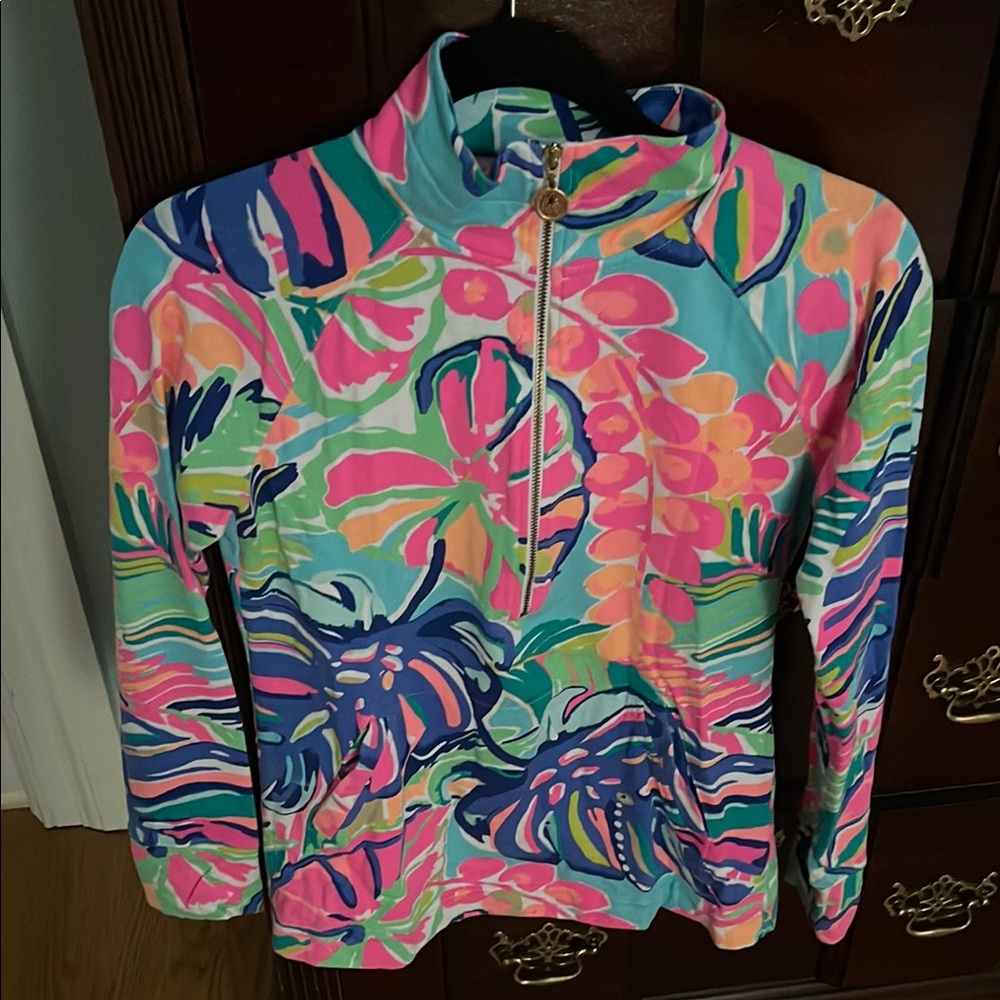 Lilly Pulitzer exotic garden popover